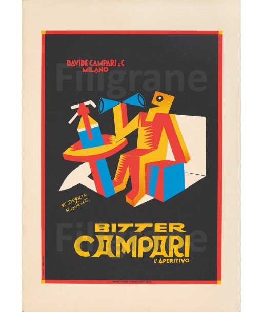 PUB BITTER CAMPARI Rf13-POSTER/REPRODUCTION d1 AFFICHE VINTAGE Venez acheter