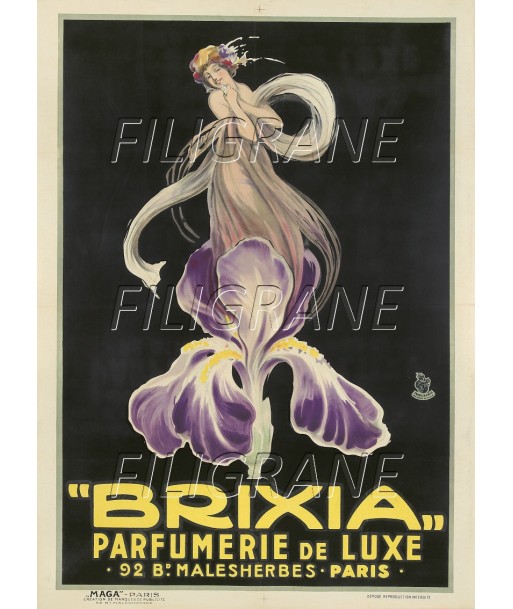 PUB BRIXIA PARFUMERIE Rmko-POSTER/REPRODUCTION d1 AFFICHE VINTAGE sur le site 