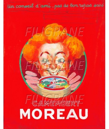 PUB CAMENBERT MOREAU  Royg-POSTER/REPRODUCTION d1 AFFICHE VINTAGE la chaussure