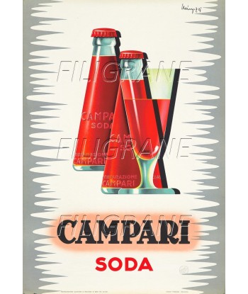 PUB CAMPARI SODA Rkek-POSTER/REPRODUCTION d1 AFFICHE VINTAGE pas chere