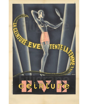 PUB CEINTURE EVE Rf34-POSTER/REPRODUCTION d1 AFFICHE VINTAGE ouvre sa boutique