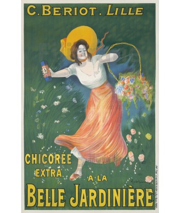 PUB CHICORéE BELLE JARDINIèRE-POSTER/REPRODUCTION d1 AFFICHE VINTAGE pour bénéficier 