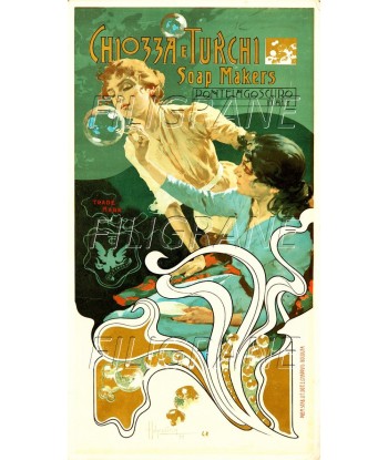 PUB CHIOZZA e TURCHI SOAP MAKERS Rywc-POSTER/REPRODUCTION d1 AFFICHE VINTAGE basket pas cher