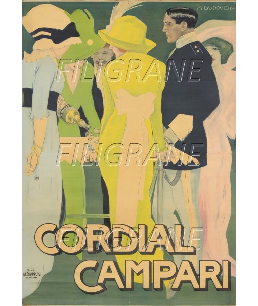 PUB CORDIAL CAMPARI ApéRITIF Retq-POSTER/REPRODUCTION d1 AFFICHE VINTAGE basket pas cher