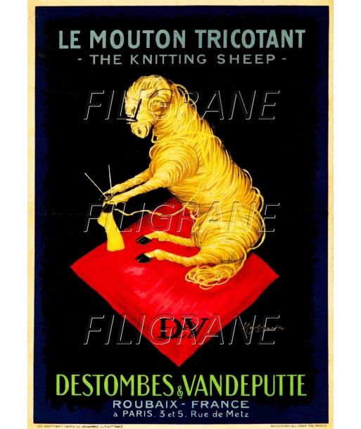 PUB DESTOMBES VANDEPUTTE LAINE Rwmo-POSTER/REPRODUCTION d1 AFFICHE VINTAGE est présent 