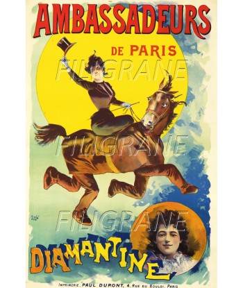 PUB DIAMANTINE Rscp-POSTER/REPRODUCTION d1 AFFICHE VINTAGE shop