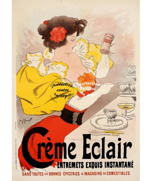 PUB ECLAIR CrèME Rf09-POSTER/REPRODUCTION d1 AFFICHE VINTAGE pas cheres