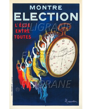 PUB ELECTION MONTRE Rjxl-POSTER/REPRODUCTION d1 AFFICHE VINTAGE hantent personnes