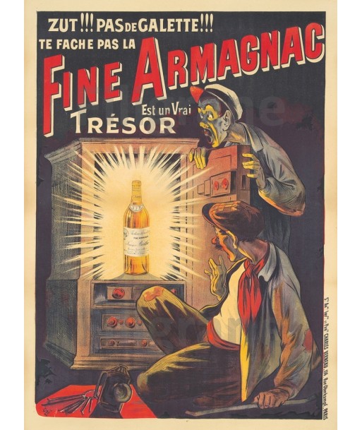 PUB FINE ARMAGNAC Rf254-POSTER/REPRODUCTION d1 AFFICHE VINTAGE shop