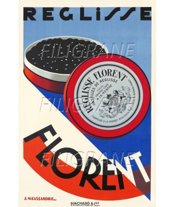 PUB FLORENT REGLISSE Rhgm-POSTER/REPRODUCTION d1 AFFICHE VINTAGE pas chere