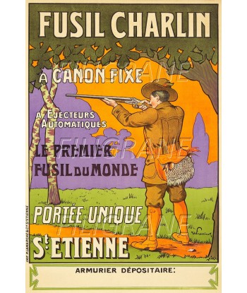 PUB FUSIL CHARLIN ST éTIENNE Rqhr-POSTER/REPRODUCTION d1 AFFICHE VINTAGE l'évolution des habitudes 