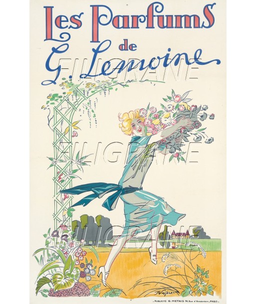 PUB G. LEMOINE PARFUM Rpqx-POSTER/REPRODUCTION d1 AFFICHE VINTAGE ou a consommer sur place