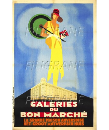 PUB GALERIES du BON MARCHé Rczx-POSTER/REPRODUCTION d1 AFFICHE VINTAGE livraison et retour toujours gratuits