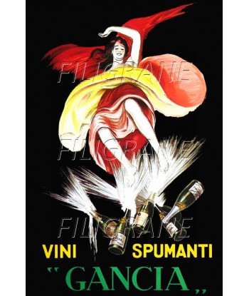 PUB GANCIA VINI SPUMANTI Rpmw-POSTER/REPRODUCTION d1 AFFICHE VINTAGE le concept de la Pate a emporter 