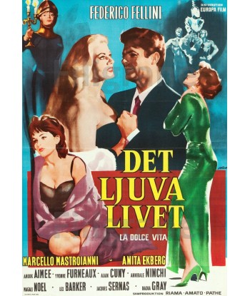 La DOLCE VITA FILM Rsbz-POSTER/REPRODUCTION d1 AFFICHE VINTAGE shop