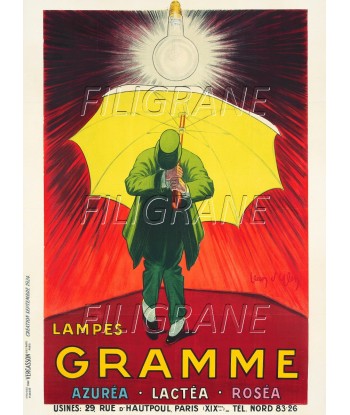 PUB GRAMME LAMPES Rchq-POSTER/REPRODUCTION d1 AFFICHE VINTAGE pas cher 