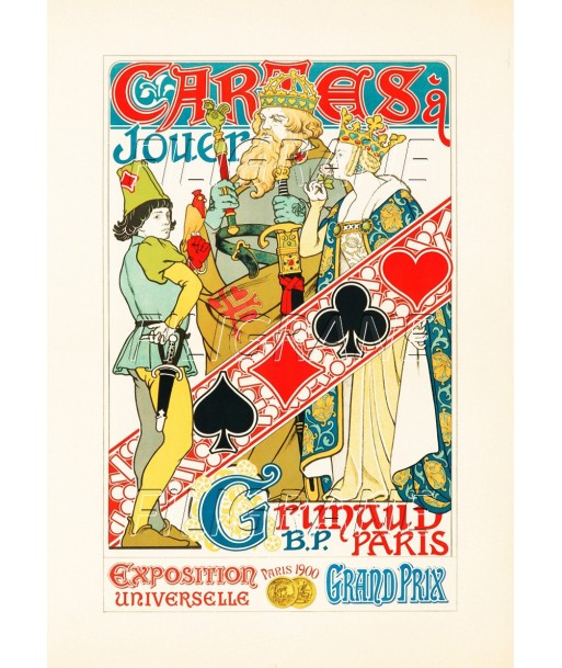 PUB GRIMAUD CARTE à JOUER Ryrn-POSTER/REPRODUCTION d1 AFFICHE VINTAGE de technologie