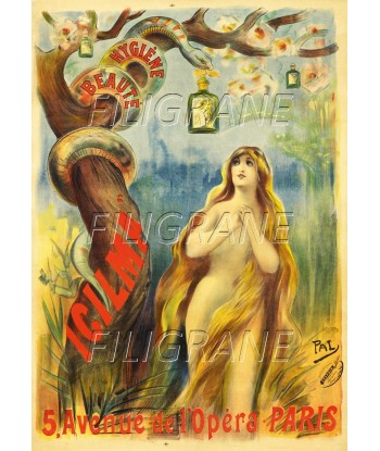 PUB ICILMA BEAUTé Rnbh-POSTER/REPRODUCTION d1 AFFICHE VINTAGE Véritable concentré