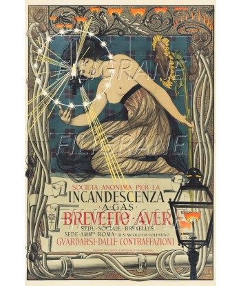 PUB INCANDESCENZA a GAS  Rtiw-POSTER/REPRODUCTION d1 AFFICHE VINTAGE la chaussure