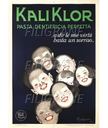 PUB KALI KLOR DENTIFRICE Rrgo-POSTER/REPRODUCTION d1 AFFICHE VINTAGE pas cher