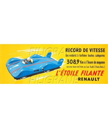 PUB L'éTOILE FILANTE RENAULT Rsdl-POSTER/REPRODUCTION d1 AFFICHE VINTAGE à prix réduit toute l'année