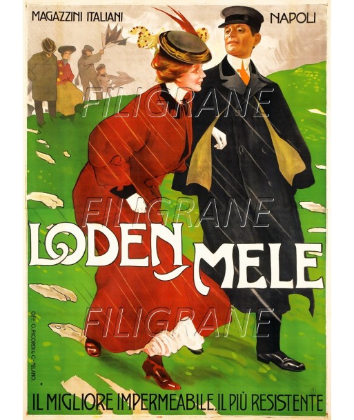 PUB LODEN MELE MAGAZINE Rtyi-POSTER/REPRODUCTION d1 AFFICHE VINTAGE des créatures d'habitude