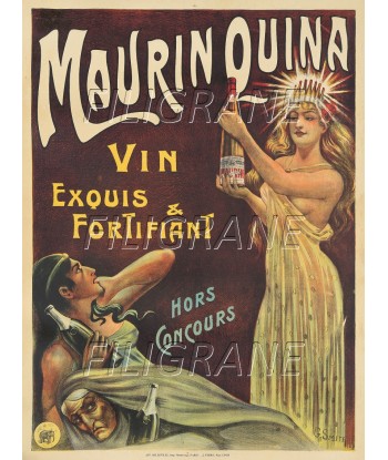 PUB MAURIN QUINA ApéRITIF Rdet-POSTER/REPRODUCTION d1 AFFICHE VINTAGE vente chaude votre 