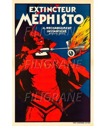 PUB MéPHISTO EXTINCTEUR Rkru-POSTER/REPRODUCTION d1 AFFICHE VINTAGE suggérées chez