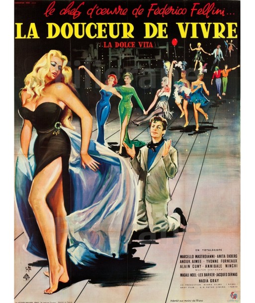 LA DOUCEUR de VIVRE FILM Rcpf-POSTER/REPRODUCTION d1 AFFICHE VINTAGE Amélioration de cerveau avec