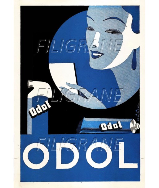 PUB ODOL Rqva-POSTER/REPRODUCTION d1 AFFICHE VINTAGE ou a consommer sur place