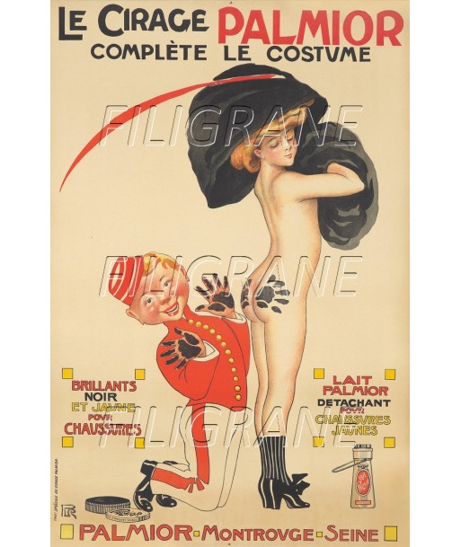 PUB PALMIOR CIRAGE Rdap-POSTER/REPRODUCTION d1 AFFICHE VINTAGE Pour