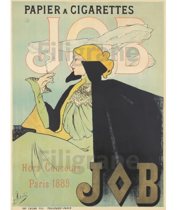 PUB PAPIER JOB 1889 Rf23-POSTER/REPRODUCTION d1 AFFICHE VINTAGE Par le système avancé 