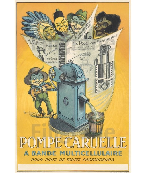 PUB POMPE CARUELLE Rf302-POSTER/REPRODUCTION d1 AFFICHE VINTAGE online