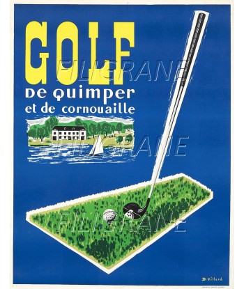 PUB QUIMPER GOLF Rley-POSTER/REPRODUCTION d1 AFFICHE VINTAGE vente chaude votre 