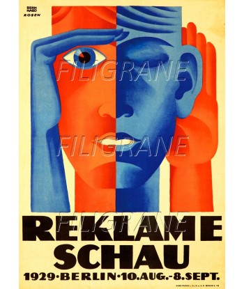 PUB REKLAME SCHAU 1929 Rbow-POSTER/REPRODUCTION d1 AFFICHE VINTAGE Economisez 