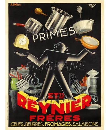 PUB REYNIER Frères Raep-POSTER/REPRODUCTION d1 AFFICHE VINTAGE paiement sécurisé