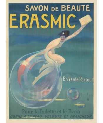 PUB SAVON ERASMIC Rf155-POSTER/REPRODUCTION d1 AFFICHE VINTAGE Faites des économies