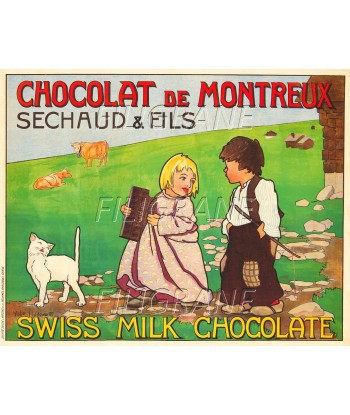 PUB SECHAUD CHOCOLAT MONTREUX Rbea-POSTER/REPRODUCTION d1 AFFICHE VINTAGE Comparez et commandez 