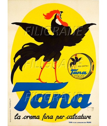 PUB TANA CREMA CALZATURE Raae-POSTER/REPRODUCTION d1 AFFICHE VINTAGE à prix réduit toute l'année