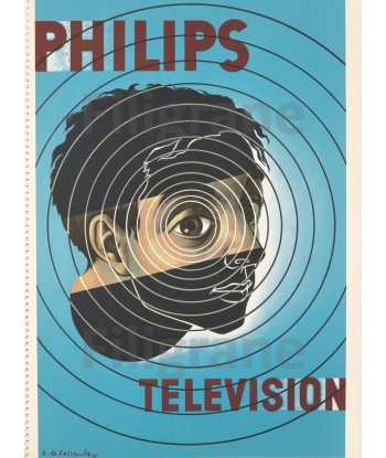 PUB TéLéVISION PHILIPS Rf150-POSTER/REPRODUCTION d1 AFFICHE VINTAGE Vous souhaitez 