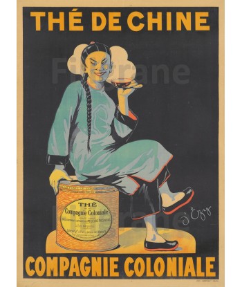 PUB Thé de CHINE Rlnv-POSTER/REPRODUCTION d1 AFFICHE VINTAGE basket pas cher