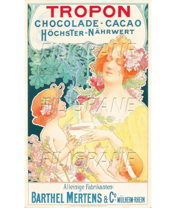 PUB TROPON CHOCOLAT CACAO Rehr-POSTER/REPRODUCTION d1 AFFICHE VINTAGE plus qu'un jeu 