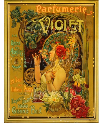 PUB VIOLET PARFUMERIE PARIS Rxww-POSTER/REPRODUCTION d1 AFFICHE VINTAGE offre 