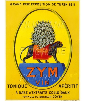 PUB ZYM VIN Rjmd-POSTER/REPRODUCTION d1 AFFICHE VINTAGE pas cher 