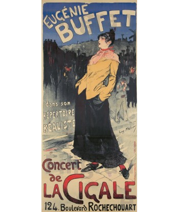 SPECTACLE E. BUFFET la CIGALE R46-POSTER/REPRODUCTION d1 AFFICHE VINTAGE de l' environnement