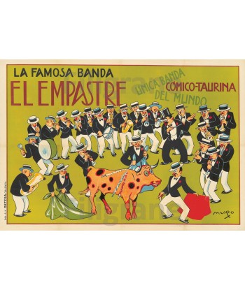 SPECTACLE EL EMPASTRE COMICO TAURINA Rugn-POSTER/REPRODUCTION d1 AFFICHE VINTAGE meilleur choix