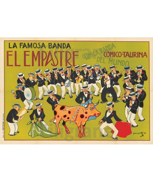 SPECTACLE EL EMPASTRE COMICO TAURINA Rugn-POSTER/REPRODUCTION d1 AFFICHE VINTAGE meilleur choix