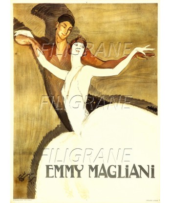 SPECTACLE Emmy MAGLIANI DANSEUSE Rsmv-POSTER/REPRODUCTION d1 AFFICHE VINTAGE Les magasins à Paris et en Île-de-France