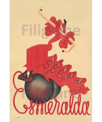 SPECTACLE ESMERALDA Rf20-POSTER/REPRODUCTION d1 AFFICHE VINTAGE destockage