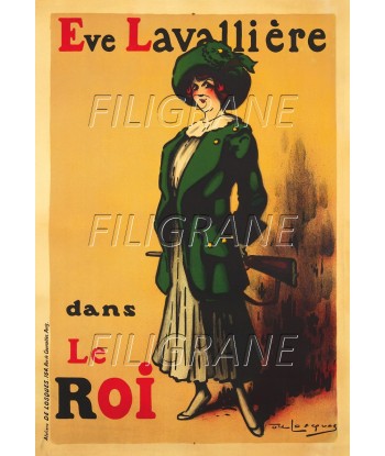 SPECTACLE Eve LAVALLIèRE LE ROI Ripv-POSTER/REPRODUCTION d1 AFFICHE VINTAGE les ctes